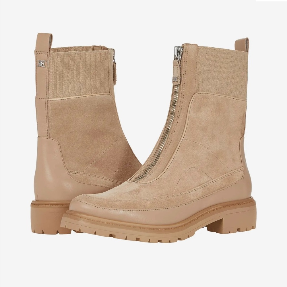 New Sam Edelman Leone Bootie In Sesame Color Sz 6.5
